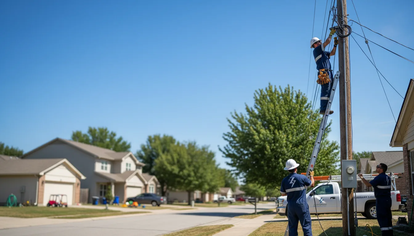 Residential electrician providing installation services in Kent, OH